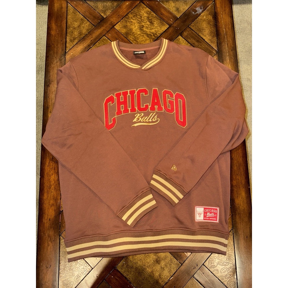 New Era Chicago Bulls BrownCrewneck Size XL Men's